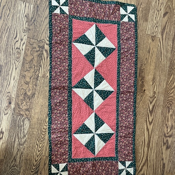Handmade Other - Beautiful handmade quilted table runner. Fall colors. Geometric pattern